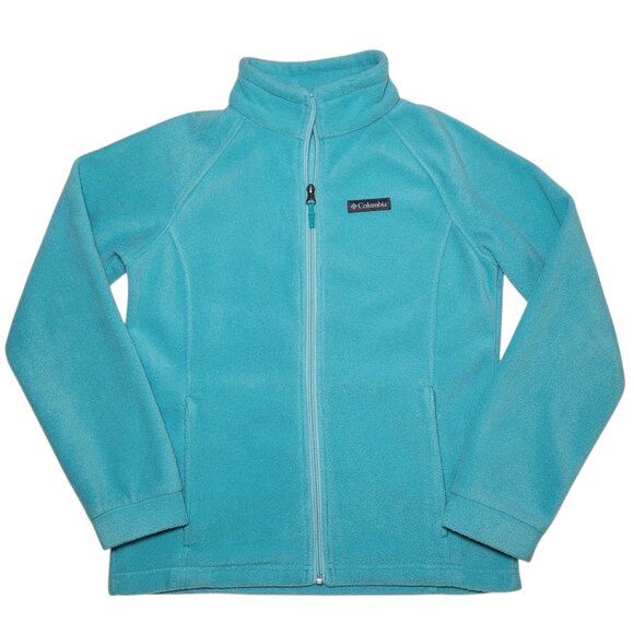 Columbia Other - Columbia Fleece Jacket Full Zip Teal Kids Large Gorpcore Outdoor Cozy